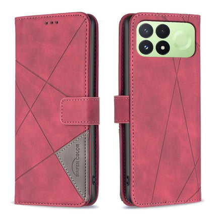 Magnetic Buckle Rhombus Texture Leather Phone Case, For Redmi K100 Pro Max 5G, For Redmi 17 4G / 5G Global 170mm, For Redmi K100 Pro 5G, For Redmi K90 Max 5G