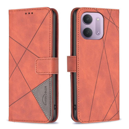 Magnetic Buckle Rhombus Texture Leather Phone Case, For Redmi Note 17 4G Global 169.7mm, For Redmi 15C 5G/4G Global 171/Poco C85 4G, For Redmi Note 17 Pro+ 5G Global 163.4mm, For Redmi Note 17 Pro 5G Global 163.5mm