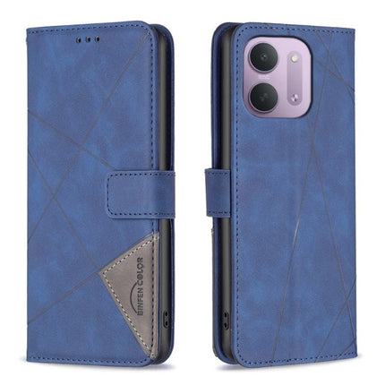 Magnetic Buckle Rhombus Texture Leather Phone Case, For Redmi Note 17 4G Global 169.7mm, For Redmi 15C 5G/4G Global 171/Poco C85 4G, For Redmi Note 17 Pro+ 5G Global 163.4mm, For Redmi Note 17 Pro 5G Global 163.5mm