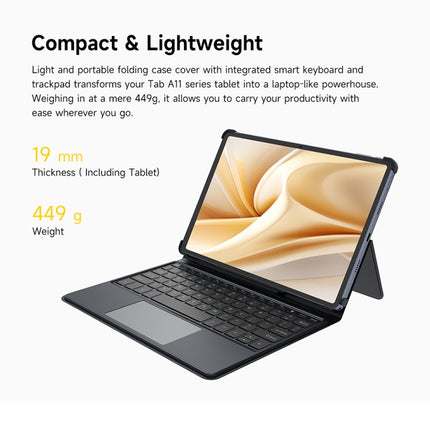 Ulefone Pogo Pin Smart Keyboard & Tablet Leather Case, For Ulefone Tab A11 Pro