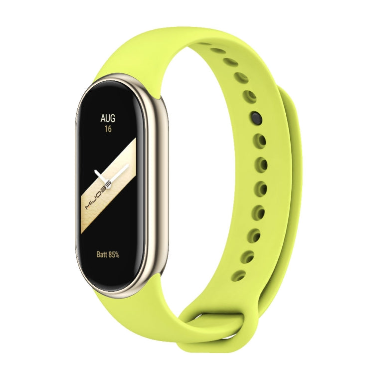 MIJOBS Metal Buckle Solid Color Silicone Watch Band