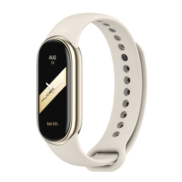 MIJOBS Metal Buckle Solid Color Silicone Watch Band