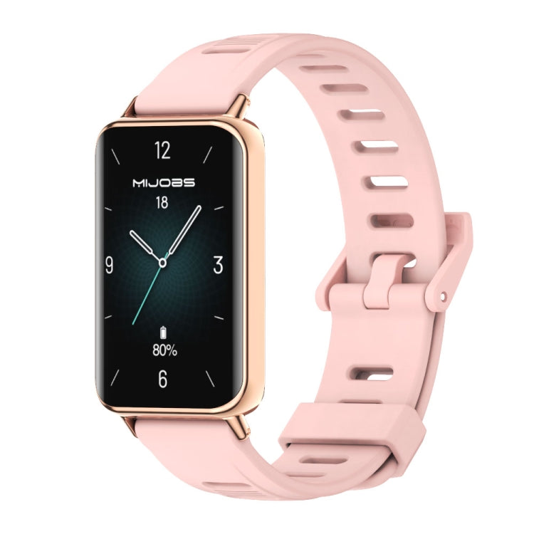 MIJOBS Flat Hole Breathable TPU Watch Band