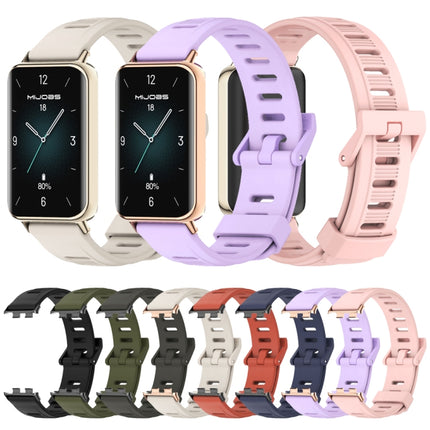MIJOBS Flat Hole Breathable TPU Watch Band