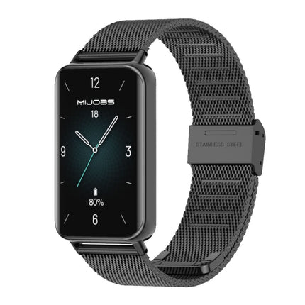 MIJOBS Milan Buckle Stainless Steel Watch Band, For Honor Band 10 / 9