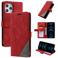 Skin Feel Splicing Horizontal Flip Leather Case with Holder & Card Slots & Wallet & Photo Frame, For iPhone 12 Pro Max, For iPhone 12 / 12 Pro, For iPhone 12 mini, For iPhone XR, For iPhone XS Max