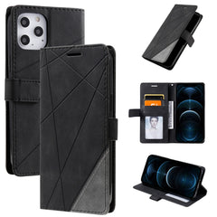 Skin Feel Splicing Horizontal Flip Leather Case with Holder & Card Slots & Wallet & Photo Frame, For iPhone 12 Pro Max, For iPhone 12 / 12 Pro, For iPhone 12 mini, For iPhone XR, For iPhone XS Max