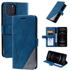 Skin Feel Splicing Horizontal Flip Leather Case with Holder & Card Slots & Wallet & Photo Frame, For iPhone 12 Pro Max, For iPhone 12 / 12 Pro, For iPhone 12 mini, For iPhone XR, For iPhone XS Max