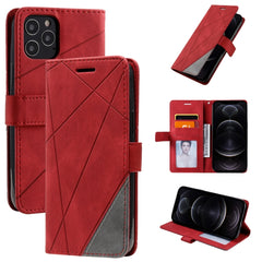 Skin Feel Splicing Horizontal Flip Leather Case with Holder & Card Slots & Wallet & Photo Frame, For iPhone 12 Pro Max, For iPhone 12 / 12 Pro, For iPhone 12 mini, For iPhone XR, For iPhone XS Max