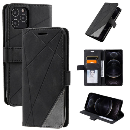 Skin Feel Splicing Horizontal Flip Leather Case with Holder & Card Slots & Wallet & Photo Frame, For iPhone 12 Pro Max, For iPhone 12 / 12 Pro, For iPhone 12 mini, For iPhone XR