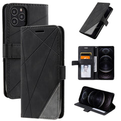 Skin Feel Splicing Horizontal Flip Leather Case with Holder & Card Slots & Wallet & Photo Frame, For iPhone 12 Pro Max, For iPhone 12 / 12 Pro, For iPhone 12 mini, For iPhone XR, For iPhone XS Max