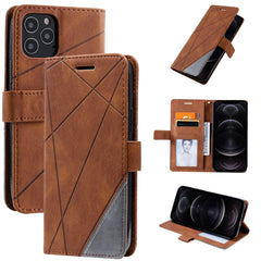 Skin Feel Splicing Horizontal Flip Leather Case with Holder & Card Slots & Wallet & Photo Frame, For iPhone 12 Pro Max, For iPhone 12 / 12 Pro, For iPhone 12 mini, For iPhone XR, For iPhone XS Max