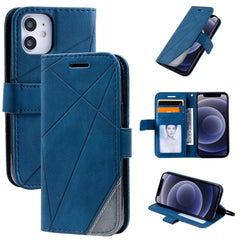 Skin Feel Splicing Horizontal Flip Leather Case with Holder & Card Slots & Wallet & Photo Frame, For iPhone 12 Pro Max, For iPhone 12 / 12 Pro, For iPhone 12 mini, For iPhone XR, For iPhone XS Max