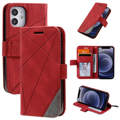 Skin Feel Splicing Horizontal Flip Leather Case with Holder & Card Slots & Wallet & Photo Frame, For iPhone 12 Pro Max, For iPhone 12 / 12 Pro, For iPhone 12 mini, For iPhone XR, For iPhone XS Max