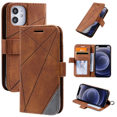 Skin Feel Splicing Horizontal Flip Leather Case with Holder & Card Slots & Wallet & Photo Frame, For iPhone 12 Pro Max, For iPhone 12 / 12 Pro, For iPhone 12 mini, For iPhone XR, For iPhone XS Max