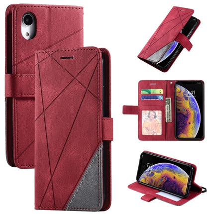 Skin Feel Splicing Horizontal Flip Leather Case with Holder & Card Slots & Wallet & Photo Frame, For iPhone 12 Pro Max, For iPhone 12 / 12 Pro, For iPhone 12 mini, For iPhone XR