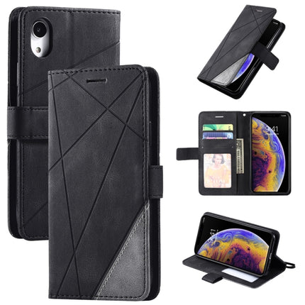 Skin Feel Splicing Horizontal Flip Leather Case with Holder & Card Slots & Wallet & Photo Frame, For iPhone 12 Pro Max, For iPhone 12 / 12 Pro, For iPhone 12 mini, For iPhone XR