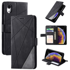 Skin Feel Splicing Horizontal Flip Leather Case with Holder & Card Slots & Wallet & Photo Frame, For iPhone 12 Pro Max, For iPhone 12 / 12 Pro, For iPhone 12 mini, For iPhone XR, For iPhone XS Max