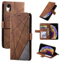 Skin Feel Splicing Horizontal Flip Leather Case with Holder & Card Slots & Wallet & Photo Frame, For iPhone 12 Pro Max, For iPhone 12 / 12 Pro, For iPhone 12 mini, For iPhone XR, For iPhone XS Max