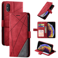 Skin Feel Splicing Horizontal Flip Leather Case with Holder & Card Slots & Wallet & Photo Frame, For iPhone 12 Pro Max, For iPhone 12 / 12 Pro, For iPhone 12 mini, For iPhone XR, For iPhone XS Max