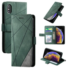 Skin Feel Splicing Horizontal Flip Leather Case with Holder & Card Slots & Wallet & Photo Frame, For iPhone 12 Pro Max, For iPhone 12 / 12 Pro, For iPhone 12 mini, For iPhone XR, For iPhone XS Max