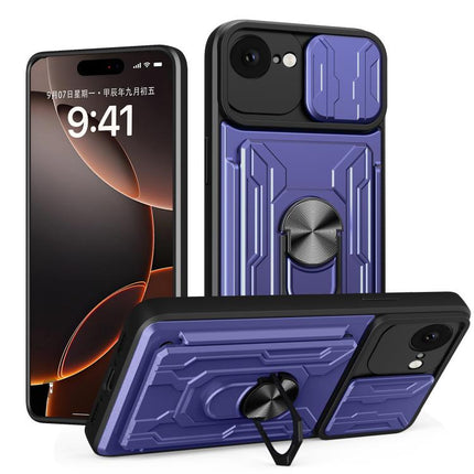 Sliding Camshield TPU+PC Phone Case with Card Slot, For iPhone 18 Pro, For iPhone 18 Pro Max, For iPhone 17e / 16e