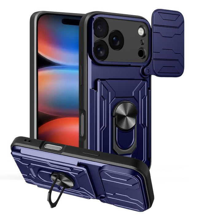 Sliding Camshield TPU+PC Phone Case with Card Slot, For iPhone 18 Pro, For iPhone 18 Pro Max, For iPhone 17e / 16e