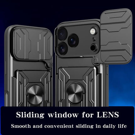 Sliding Camshield TPU+PC Phone Case with Card Slot, For iPhone 18 Pro, For iPhone 18 Pro Max, For iPhone 17e / 16e