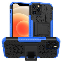 Tire Texture Shockproof TPU + PC Protective Case with Holder, For Xiaomi Redmi 9C, For OPPO Realme C15, For iPhone 12 mini, For Alcatel 3L (2020)