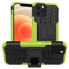 Tire Texture Shockproof TPU + PC Protective Case with Holder, For Xiaomi Redmi 9C, For OPPO Realme C15, For iPhone 12 mini, For Alcatel 3L (2020)