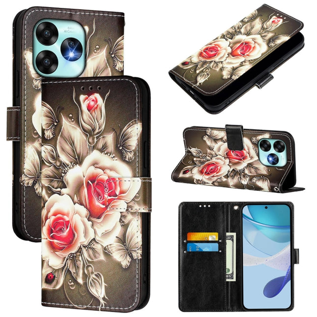 Colored Drawing Pattern Plain Weave Leather Phone Case, For Umidigi A15 / A15C / A15T, For UMIDIGI Power 7 / Power 7S, For UMIDIGI Power 7 Max