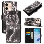 For vivo Y28 4G / Black And White Tiger