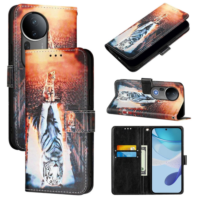 Colored Drawing Pattern Plain Weave Leather Phone Case, For vivo S20 Pro, For vivo S19 Pro, For vivo S19