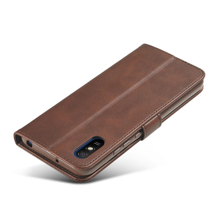 LC.IMEEKE Funda de piel con tapa horizontal con textura de piel de becerro, ranuras para tarjetas y billetera, para Xiaomi Redmi 9A, para iPhone 12 mini, para iPhone 12/12 Pro, para iPhone 12 Pro Max