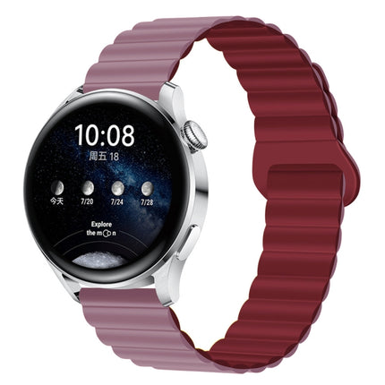 Two Color Magnetic Silicone Watch Band, 20mm