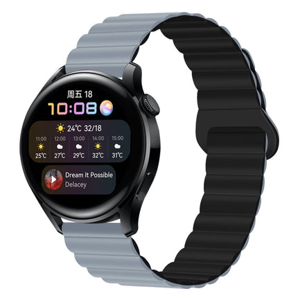 Two Color Magnetic Silicone Watch Band, 20mm