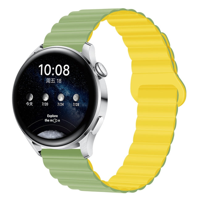 Two Color Magnetic Silicone Watch Band, 20mm