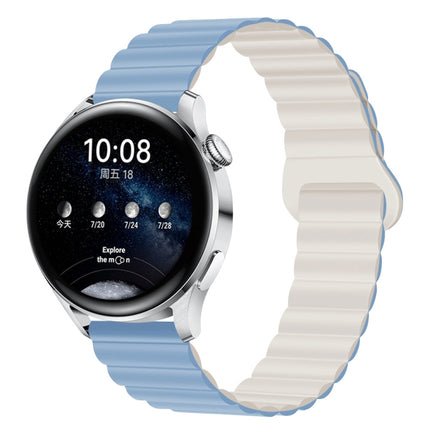 Two Color Magnetic Silicone Watch Band, 20mm