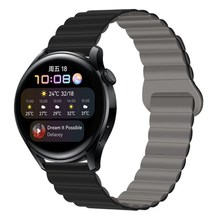 Two Color Magnetic Silicone Watch Band, 20mm