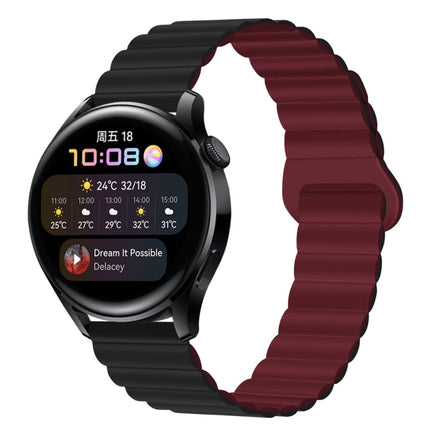 Two Color Magnetic Silicone Watch Band, 20mm