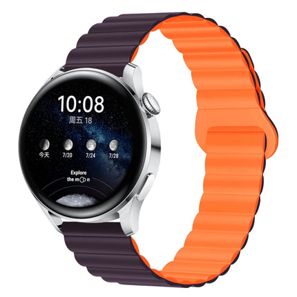 Two Color Magnetic Silicone Watch Band, 20mm