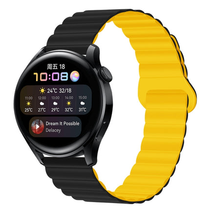 Two Color Magnetic Silicone Watch Band, 22mm