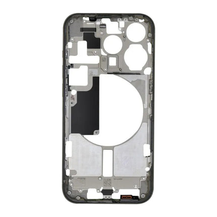 For iPhone 15 Pro Middle Frame Bezel Plate with Side Keys + Card Tray, China Version, US Version, CE EU Version