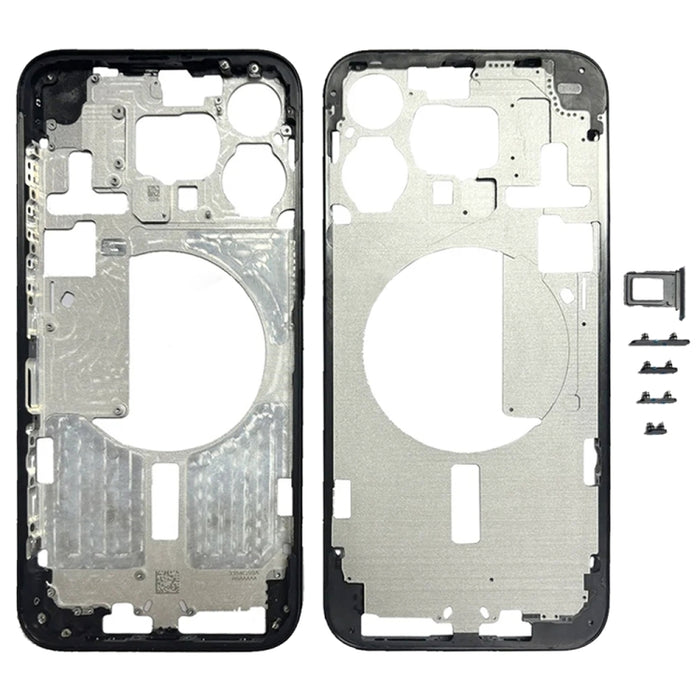 For iPhone 15 Pro Max Middle Frame Bezel Plate with Side Keys + Card Tray, China Version