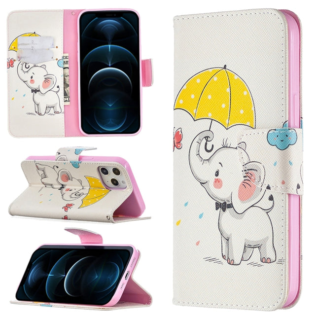 Colored Drawing Pattern Horizontal Flip Leather Case with Holder & Card Slots & Wallet, For iPhone 12 Pro Max, For Samsung Galaxy Note20