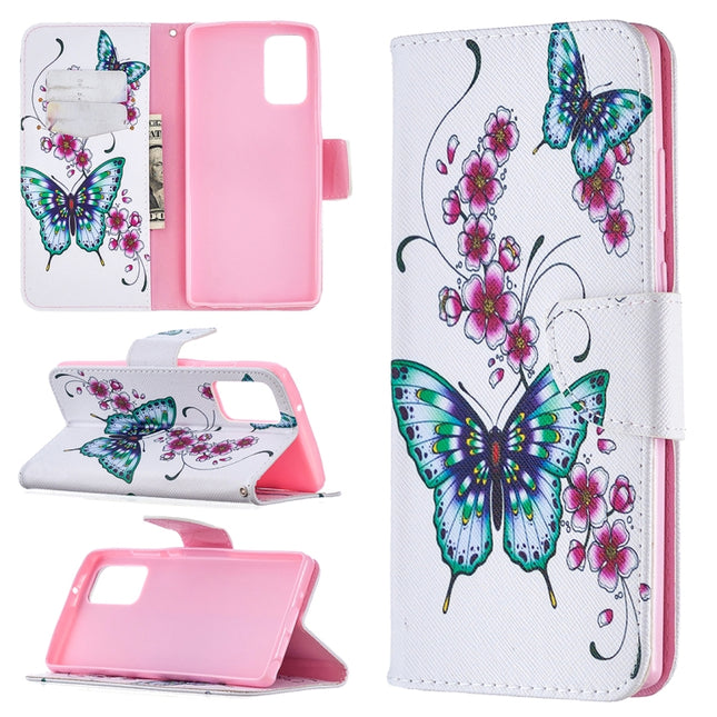 Colored Drawing Pattern Horizontal Flip Leather Case with Holder & Card Slots & Wallet, For iPhone 12 Pro Max, For Samsung Galaxy Note20