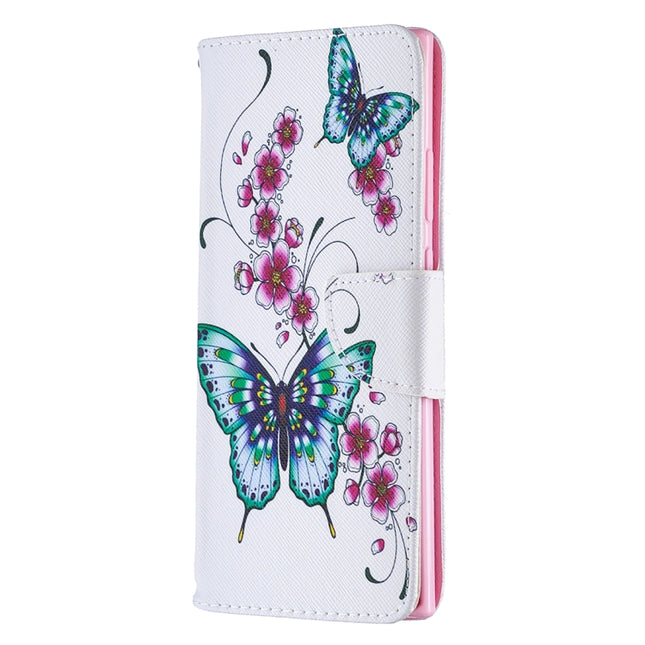 Colored Drawing Pattern Horizontal Flip Leather Case with Holder & Card Slots & Wallet, For Samsung Galaxy Note20 Ultra