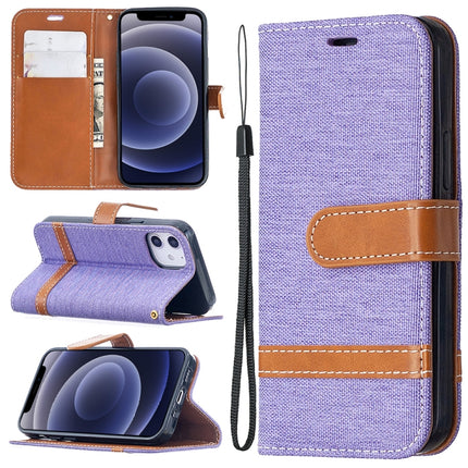 Color Matching Denim Texture Horizontal Flip Leather Case with Holder & Card Slots & Wallet & Lanyard, For iPhone 12 mini, For iPhone 12 / 12 Pro