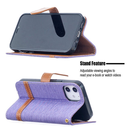 Color Matching Denim Texture Horizontal Flip Leather Case with Holder & Card Slots & Wallet & Lanyard, For iPhone 12 mini, For iPhone 12 / 12 Pro