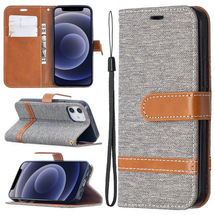 Color Matching Denim Texture Horizontal Flip Leather Case with Holder & Card Slots & Wallet & Lanyard, For iPhone 12 mini, For iPhone 12 / 12 Pro